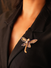 Blue Dragonfly Brooch