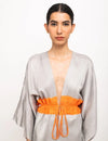 Grey-Orange Short Cape