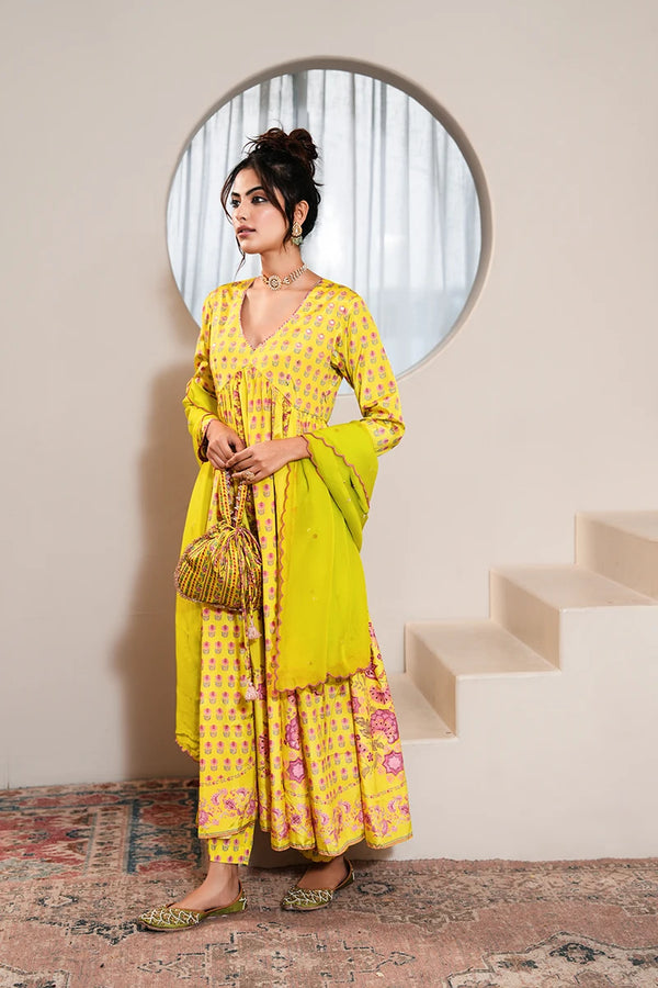 Naaz Mehrunissa Anarkali Set With Dupatta