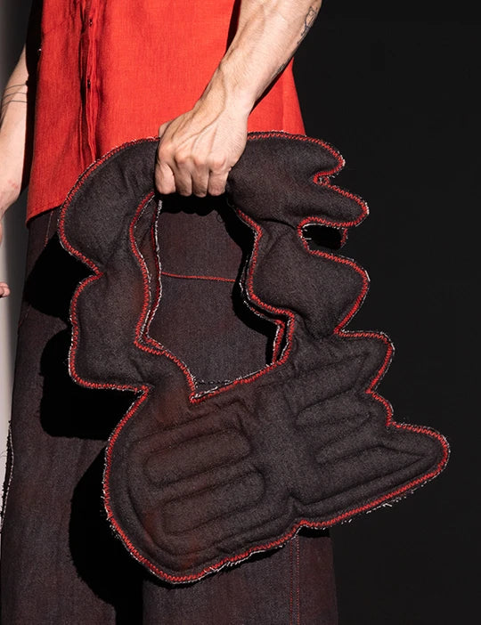 Denim Puffer Bag