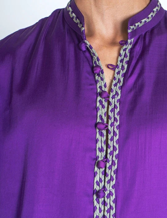 Purple Braid Kurta