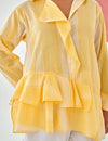 Yellow Asymmetric Shirt