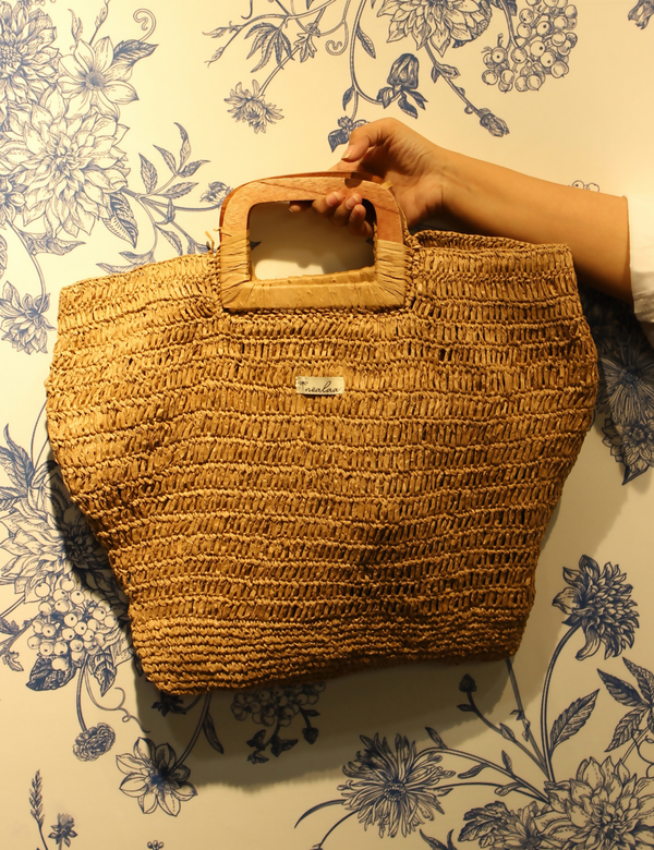 Raffia Natural Tote