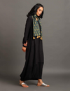 Black Boho Balloon Dress