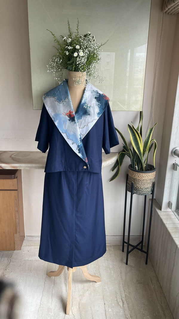 Nebula Scarf Top with Skirt