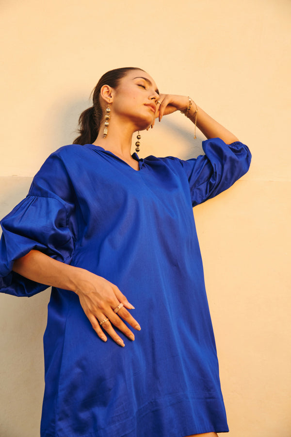 Blue Short Party Dress