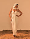 Poe Satin Drape Dress