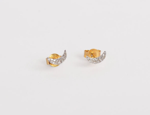 Lunar Studded Mini Earrings