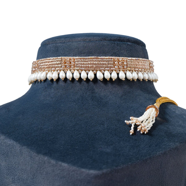 Pearl Drop Line Choker