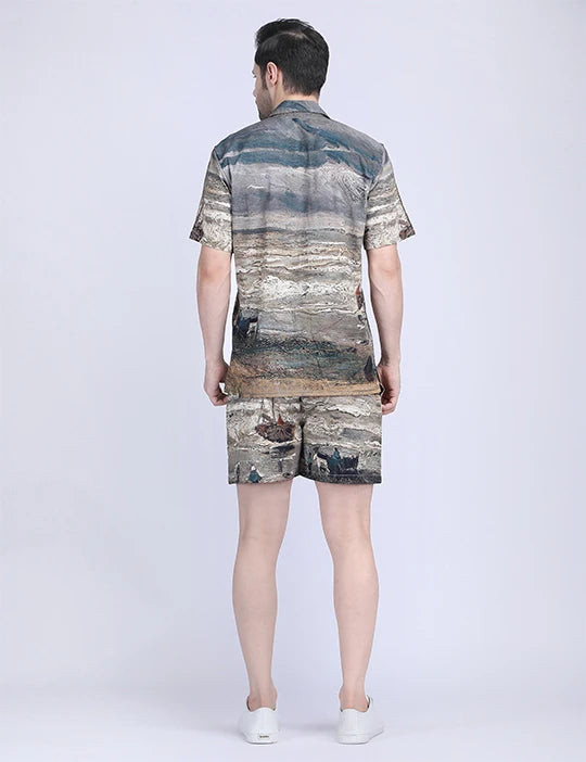 Les Saintes Maires by Vincent Van Gogh Luxury Coord Set for Men