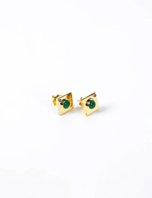 Edge Ear Studs Gold