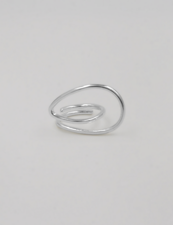 Fate's Curve Ring - Silver