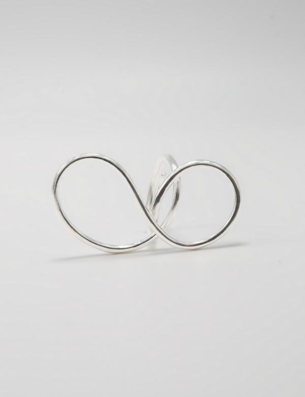 Infinity Swirl Ring - Silver