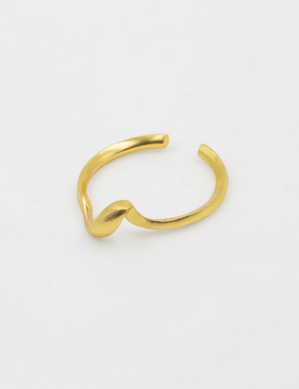The Almost Straight Ring - Gold
