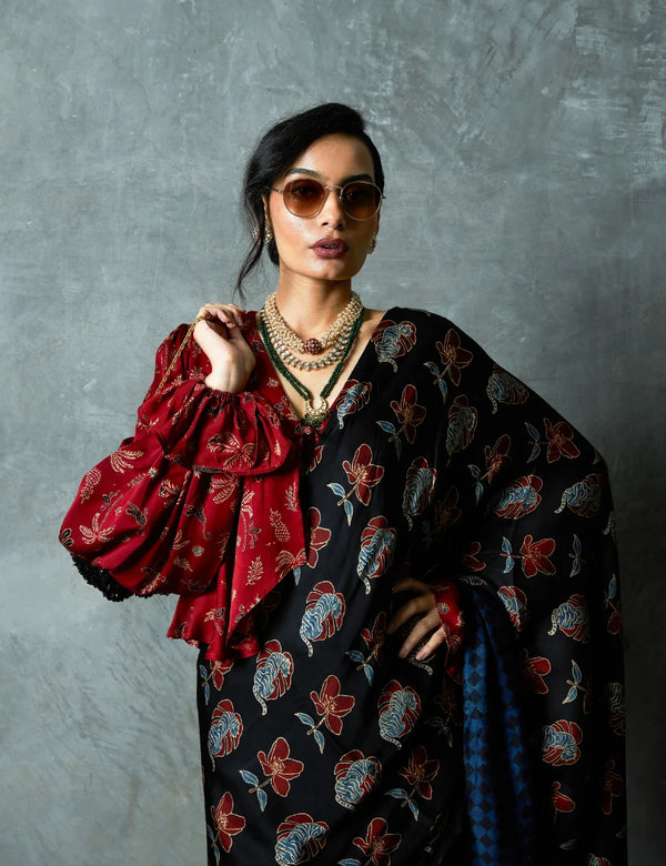 Wild Bloom Saree