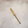 Matte Gold Cake Knife Set