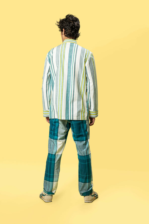 Safari Pants - WHITE/TEAL