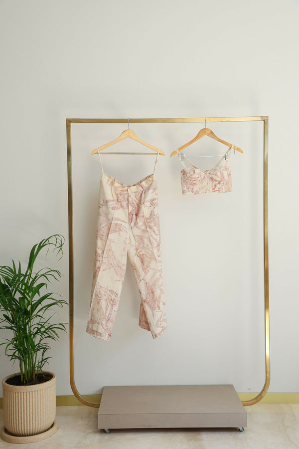 Pink Foliage Bralette