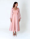 Pink Maxi Dress - Orange Braids