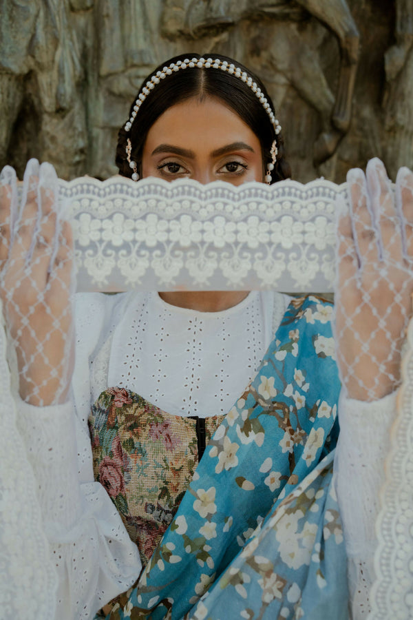 Almond Blossoms Saree