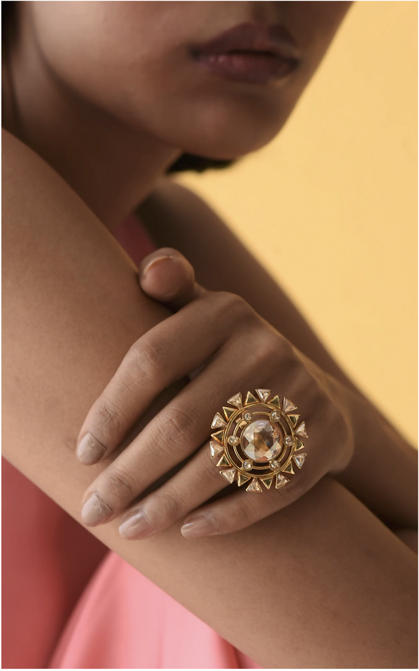 Blooming Daisy Ring- Gold