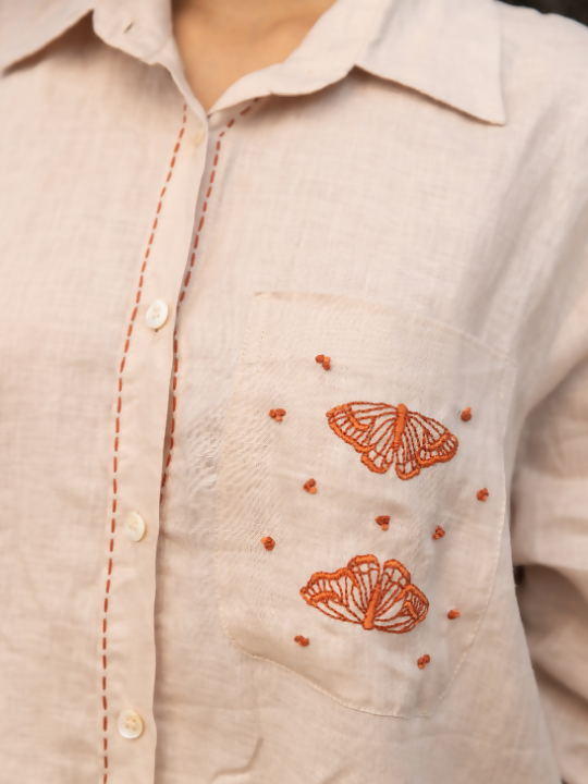 Dust Bloom Shirt - beige