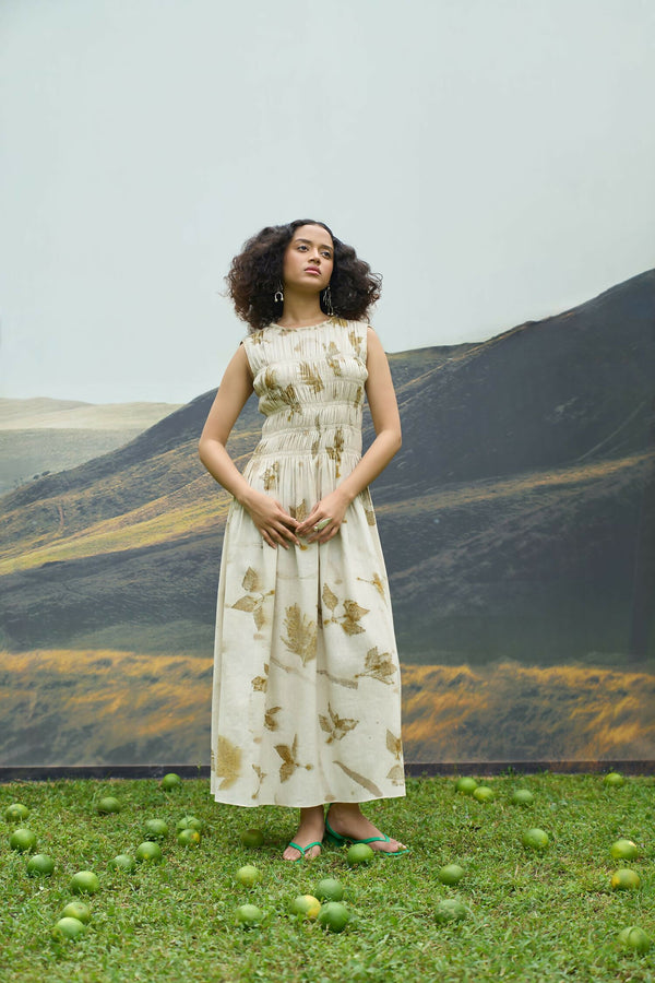 Live Leafy Smocked Dress