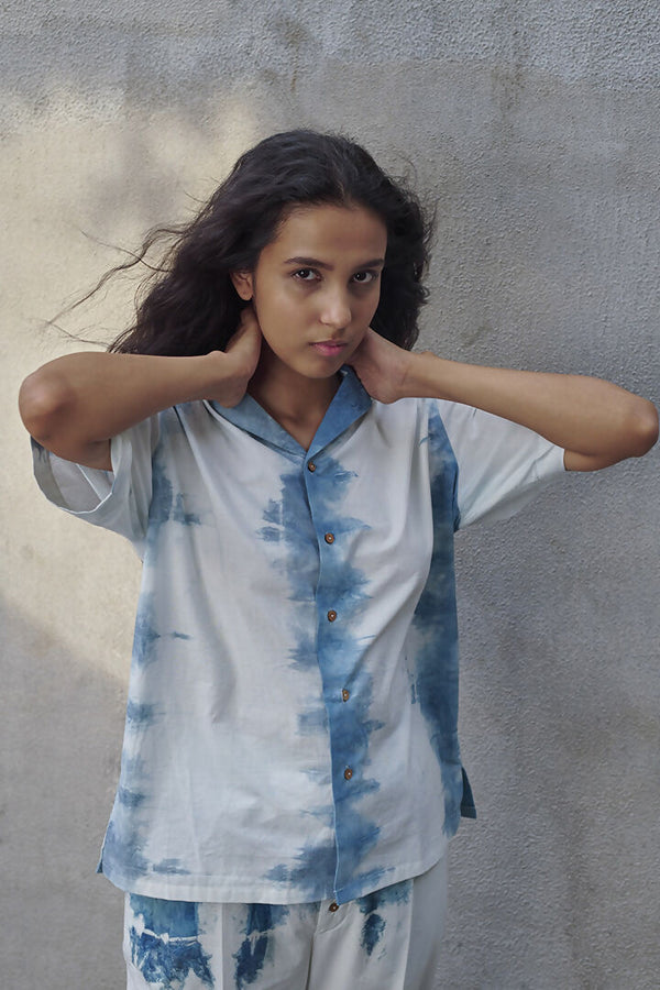 Sky Blue Unisex Shirt & Pants Lounge Set
