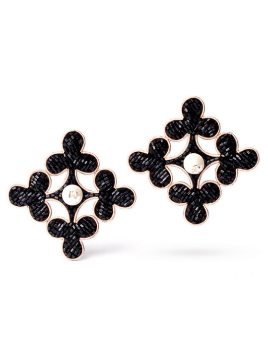 Macro Club Stud Earrings