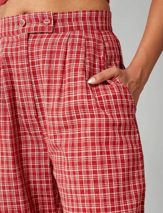 Red Suri Trouser