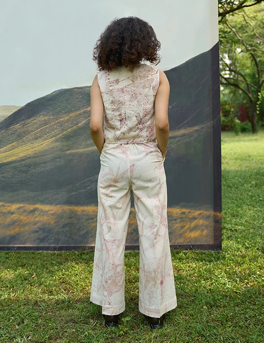 Pink Foliage 3-Piece Set (With Vest)
