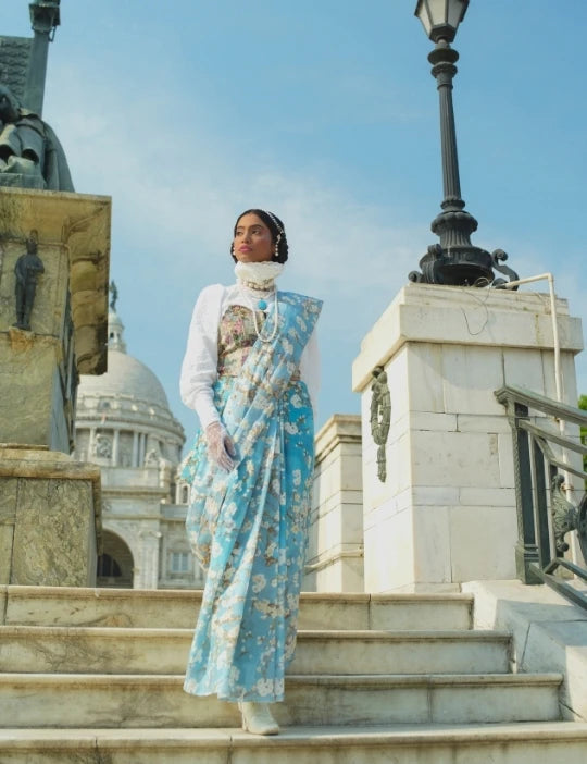Almond Blossoms Saree
