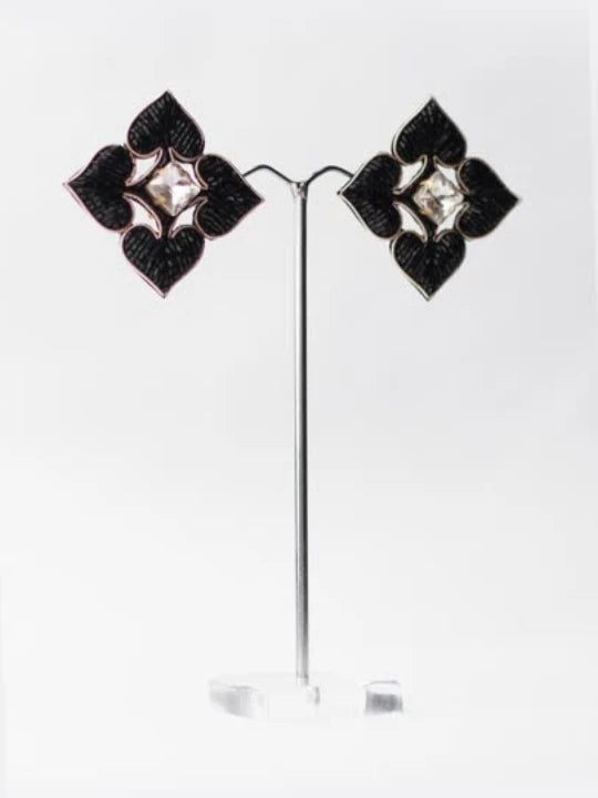 Macro Spade Stud Earrings