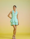Mint-ini vest coord set