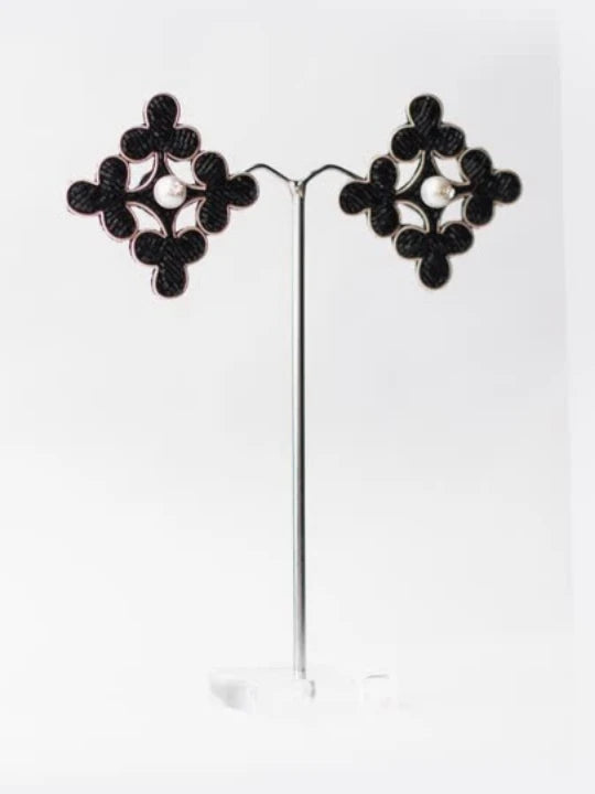 Macro Club Stud Earrings