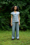 Azure Flared Trousers
