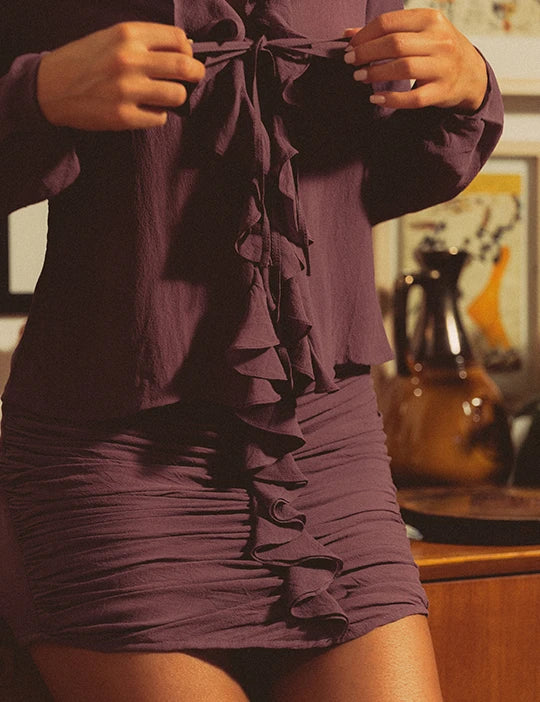 Purple Puffer Co-ord Set