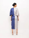 Grey-Blue Kaftan Bodycon Dress