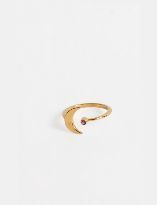 Lunar Amethyst Ring
