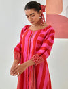 Striped Box Pleat Dress