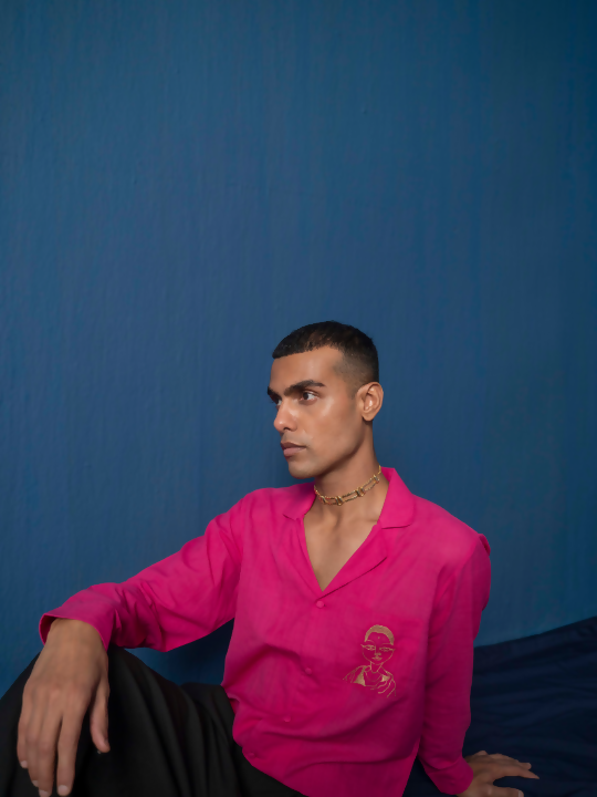 Hot Pink Hot You Embroidered Shirt
