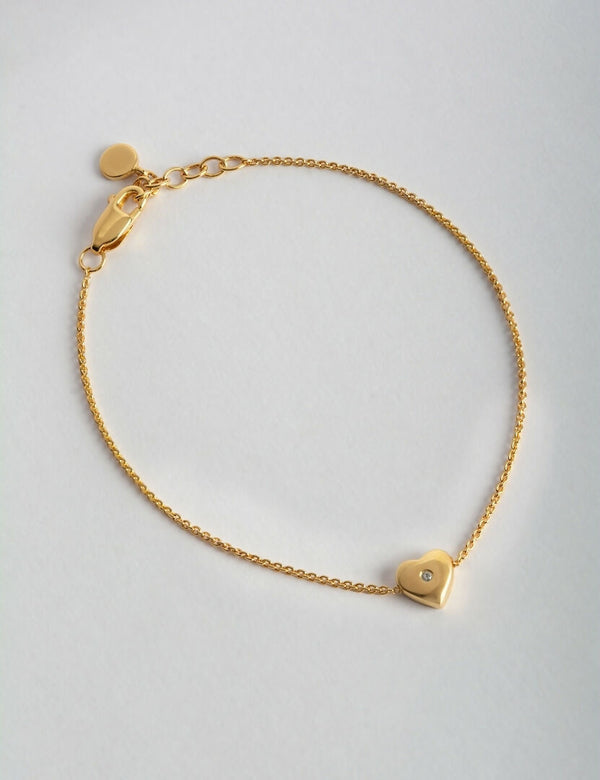 Heart Bracelet Topaz