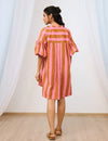 Stripe Printed Short Dress
