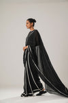 Black Patti Saree