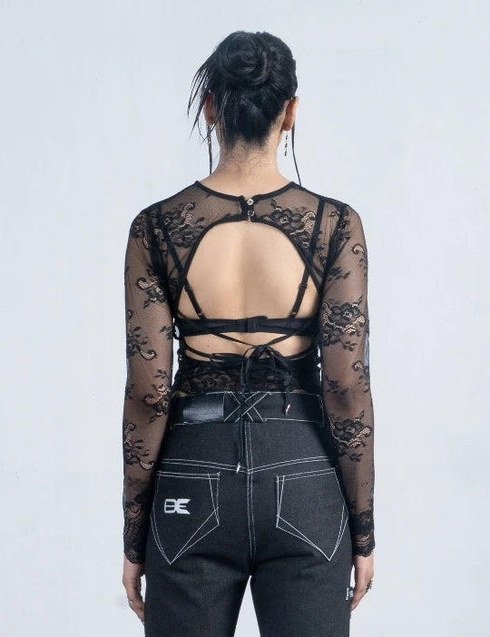 Lace Skin Top