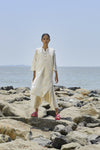 Off-White Placket Tunic Set