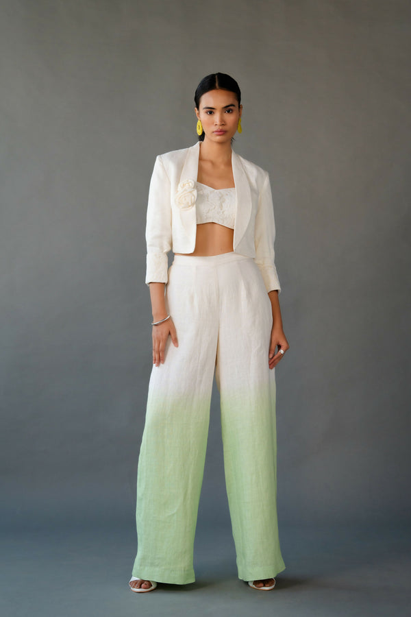 Short Jacket With Shaded Pant