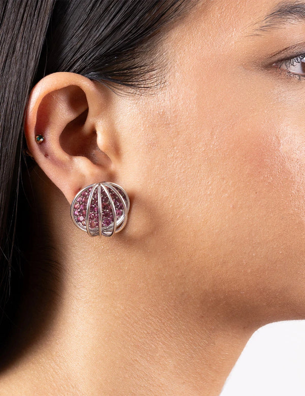 Amla Ear Studs Silver