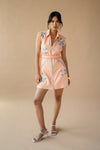 Peach Short Dress