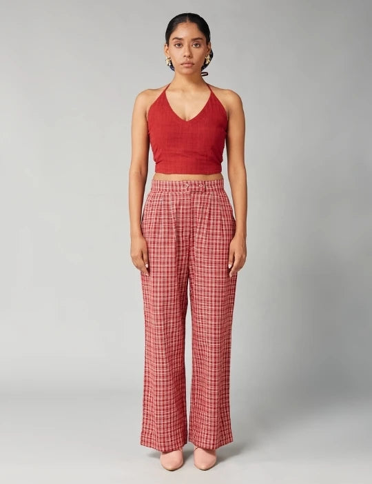 Red Suri Trouser